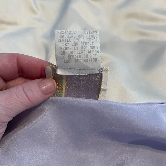 California Dynasty Vintage Lavender satin and lace chemise slip nightie 2X - Picture 7 of 8